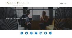 Desktop Screenshot of alexispoletti.com